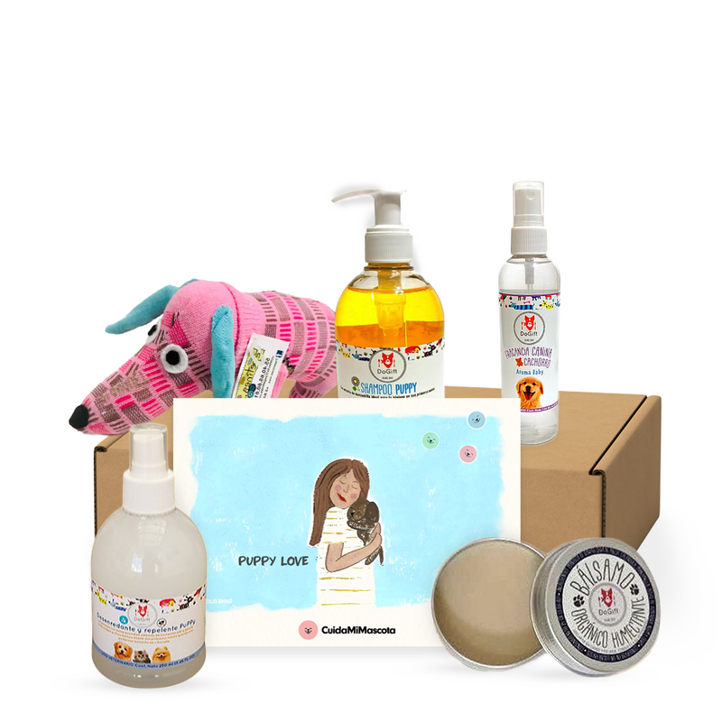 CuidaBox Puppy - Juguetes, Perfume, Shampoo, Farmacia para perros