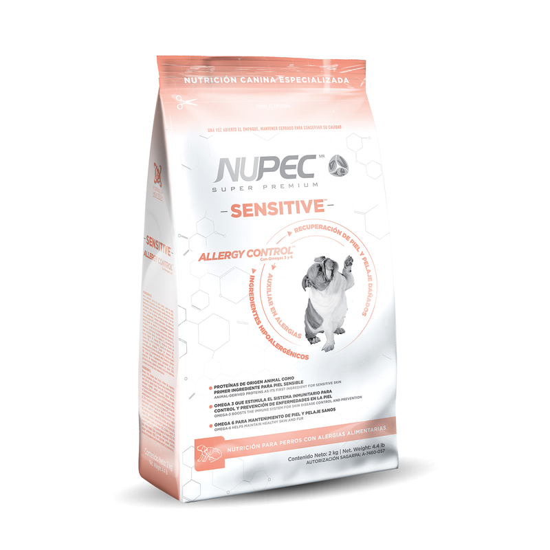 Nupec Sensitive Allergy Control 15kg - Alimento Seco Perros Razas Medianas y Grandes