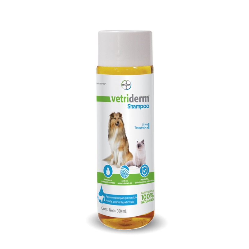 Vetriderm Shampoo Terapeutico 350 ml - Cuidado para Perro y Gato