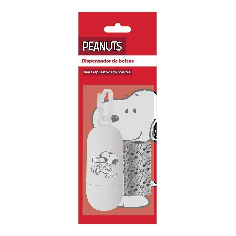 Smile Pets Dispensador de bolsas Peanuts con Repuesto 1 Pza - Accesorios Perro y Gato