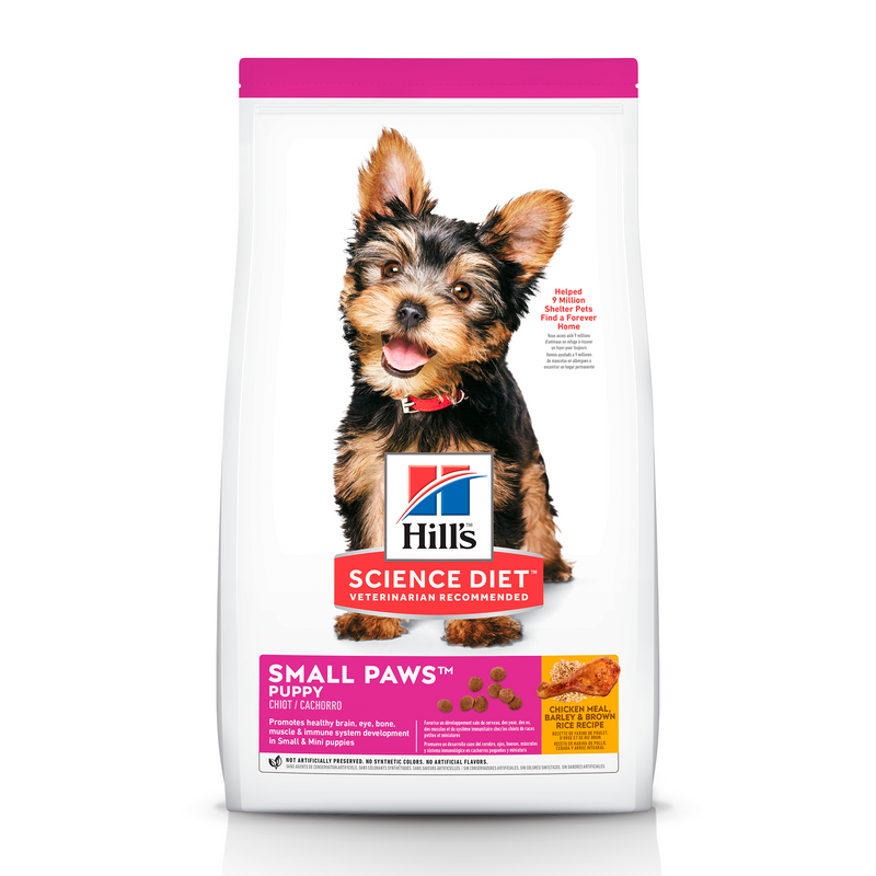 Hill's Science Diet Puppy Small Paws 5.6 kg Receta Pollo - Alimento Seco Perro Cachorro Raza Pequeña y Miniatura