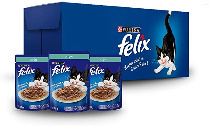 Caja de 24 Felix Atún Salsa 85g - Alimento para gato