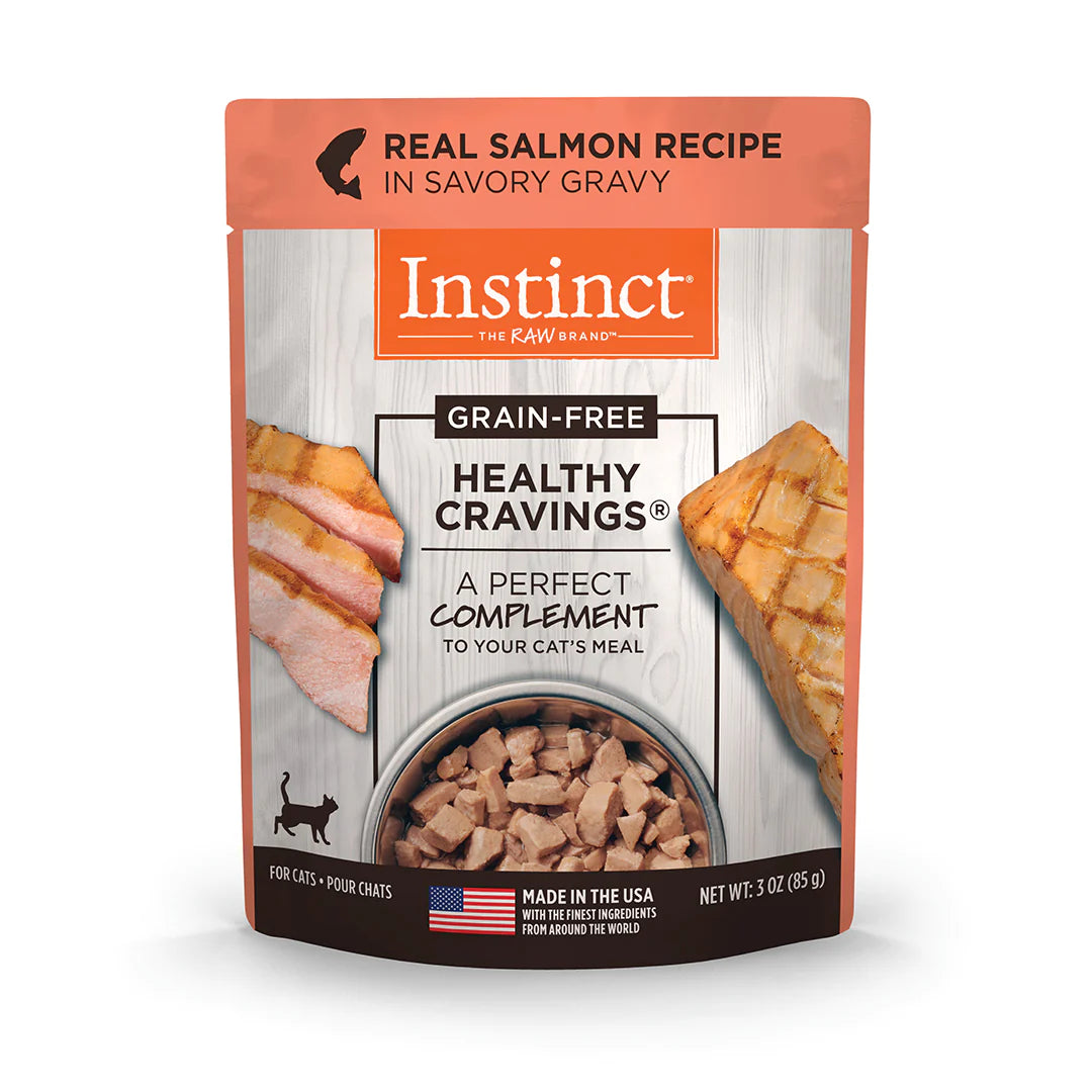 Instinct Sobre de Salmon Healthy Cravings - Alimento humedo para gatos [8 unidades de 85gr]