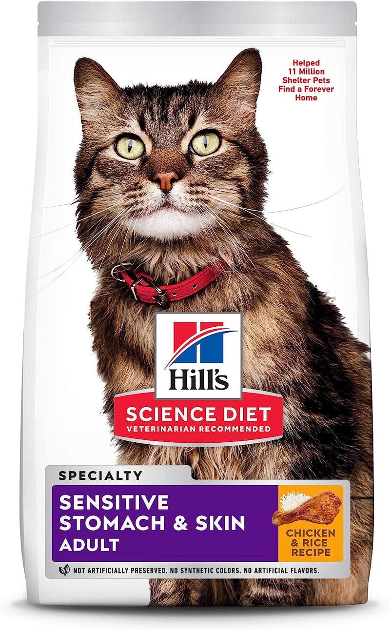 Hill's Science Diet Sensitive Stomach & Skin Adulto Receta Pollo 7 kg - Alimento Seco Gato