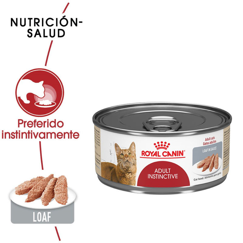 Royal Canin Adult Instinctive Loaf in a Sauce Lata 145 gr - Alimento Húmedo Gato Adulto