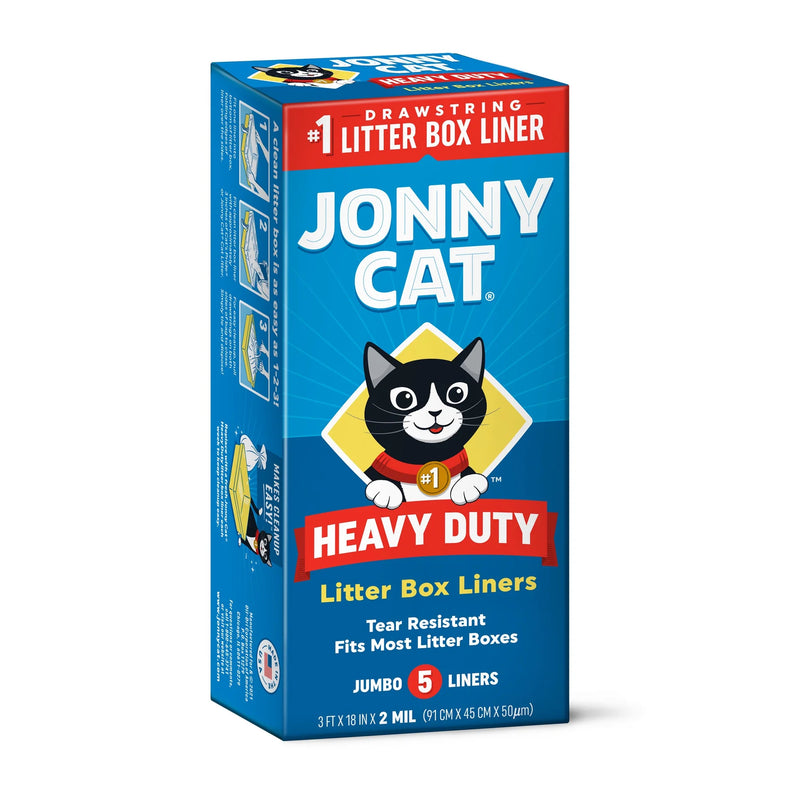 Jonny Cat Bolsas para Caja de Arena para Gato, Alta Resistencia 5 pza - Accesorios Perro y Gato
