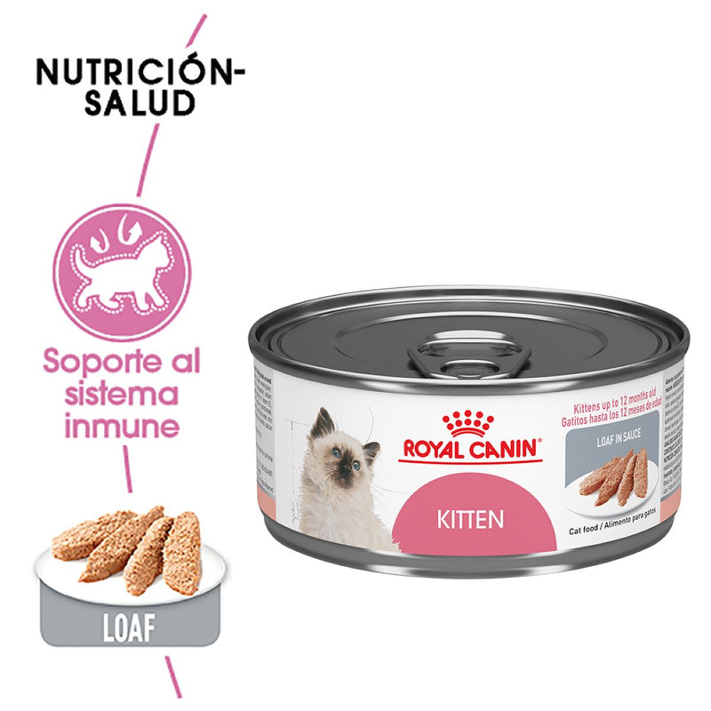 Paquete de 24 Royal Canin Kitten Instinctive Loaf in Sauce Lata 145gr - Alimento Húmedo Gatito