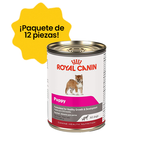 Paquete de 12 Royal Canin Puppy Lata 385 gr - Alimento Húmedo Perro Cachorro
