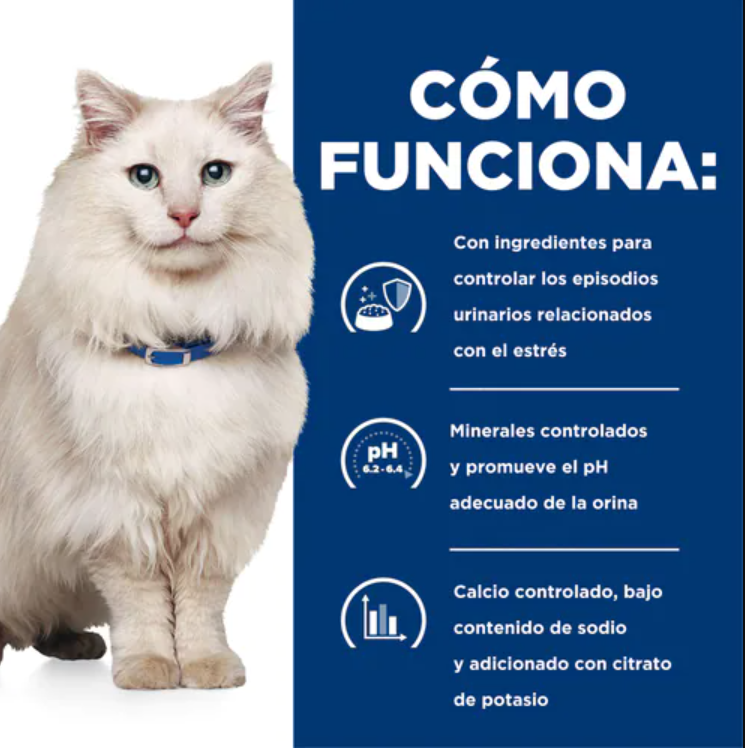 Hill's Prescription Diet c/d Multicare Stress Feline with Chicken Cuidado Urinario 1.8kg - Alimento Seco Gato