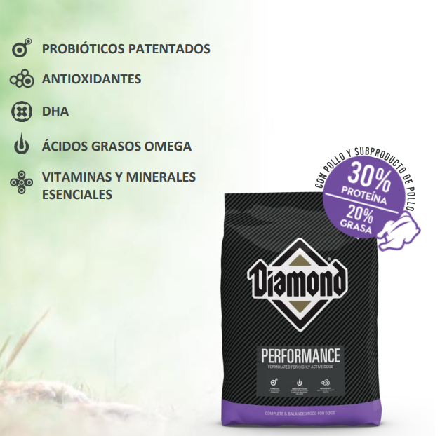 Diamond Performance Perro Adulto Alto Rendimiento 18 kg - Alimento Seco Perro Adulto