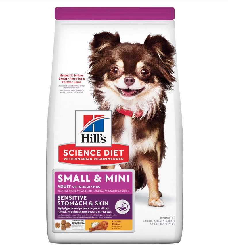 Hill's Science Diet Piel y Estómago Sensible Para Perro Adulto Raza Pequeña 6.8 kg - Alimento Seco Perro Adulto Raza Pequeña y Miniatura