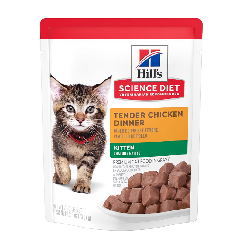 Hill's Science Diet Felino Kitten Original Pouch 79g Receta Pollo - Alimento Húmedo Gatito