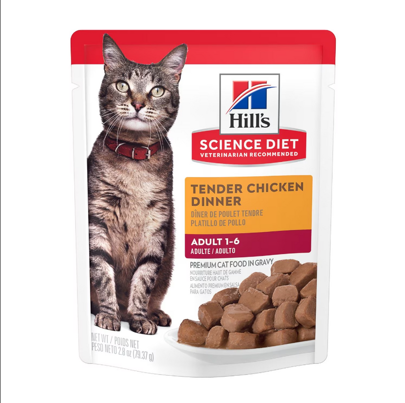 Hill's Science Diet Felino Adult Original Pouch 79g Receta Pollo - Alimento Húmedo Gato Adulto