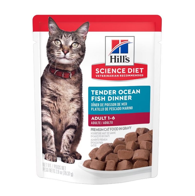 Hill's Science Diet Felino Adult Original Pouch 79g Receta Pescado - Alimento Húmedo Gato Adulto