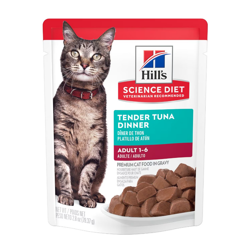 Hill's Science Diet Felino Adult Original Pouch 79g Receta Atún - Alimento Húmedo Gato Adulto