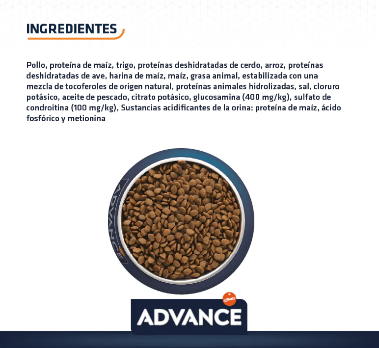 Advance Veterinary Diets Alimento Urinary Gato Adulto 1.5kg - Alimento para gato