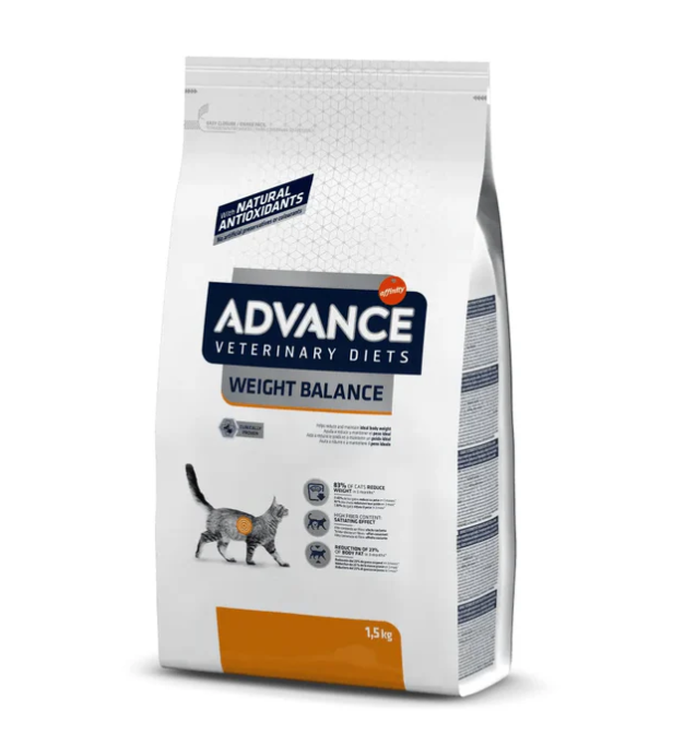 Advance Veterinary Diets Alimento Weight Balance Gato con Sobrepeso 1.5 kg - Alimento para gato