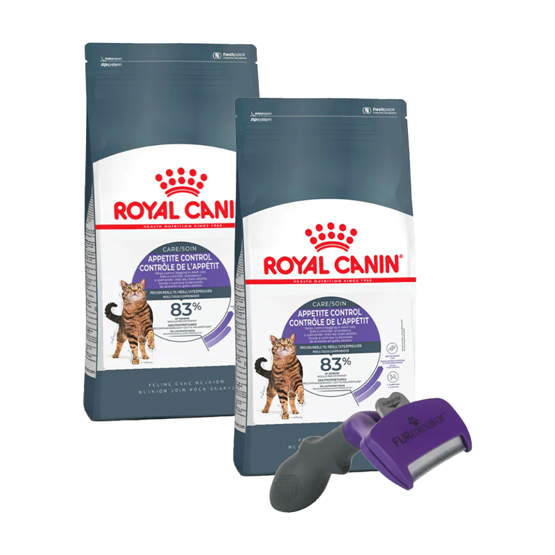 Pack 2 Bultos Royal Canin Appetite Control Care 6.3 kg + Furminator de regalo