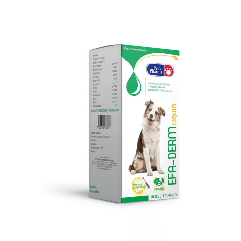 Pet's Pharma Efa Derm Liquid 125ml - Vitaminas y Suplementos - CORTA CADUCIDAD