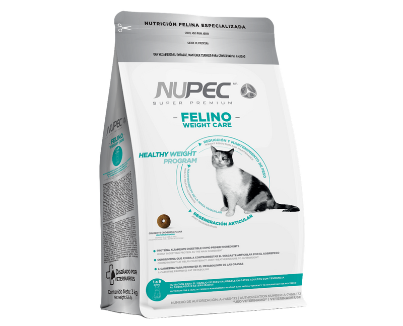 Nupec Felino Weight Care 1.5kg - Alimento Seco Gato Adulto