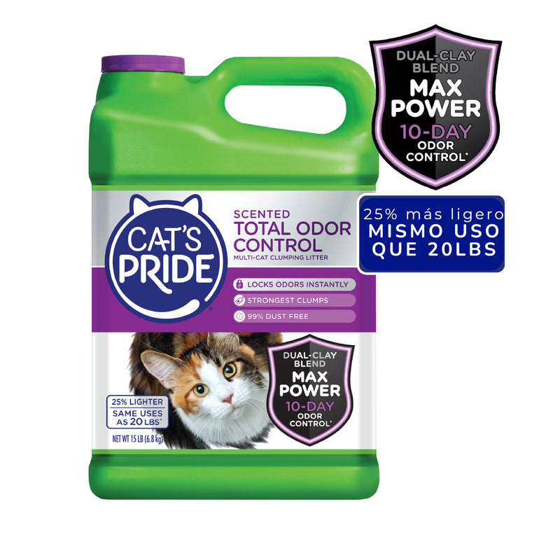 Cat's Pride Arena para gatos Perfumada control de aromas 6.8kg - Arena para gato
