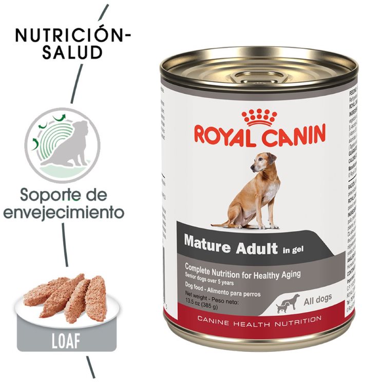 Paquete de 12 Royal Canin Mature Lata .385 kg - Alimento Húmedo Perro Senior