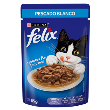 Caja de 24 Felix Pescado Blanco 85g - Alimento para gato
