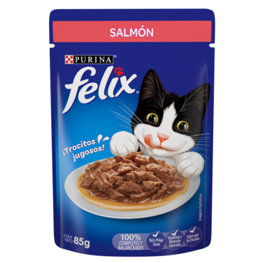 Caja de 24 Felix Salmón Salsa 85g - Alimento para gato