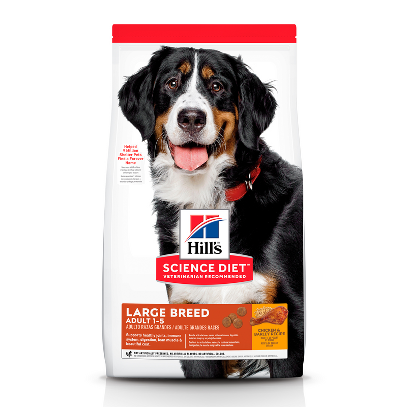 Hill's Science Diet Adult Large Breed 20.4 kg Receta Pollo y Cebada - Alimento Seco Perro Adulto Raza Grande