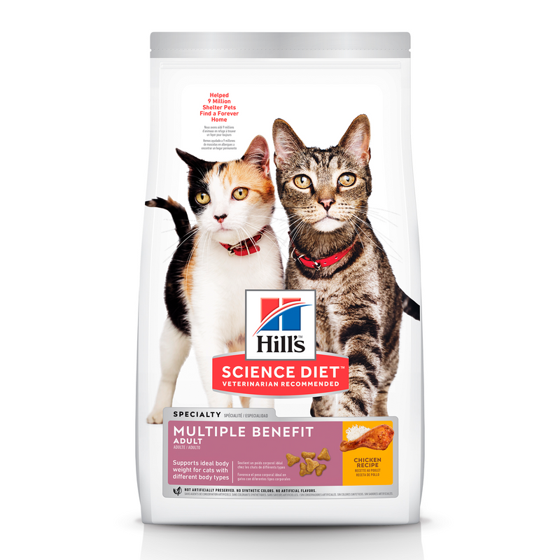 Hill's Science Diet Felino Adult Multi Benefit 3.2kg Receta Pollo - Alimento Seco Gato Adulto