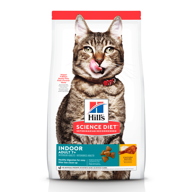 Hill's Science Diet Felino Adult Interior 7+ 3.2kg Receta Pollo - Alimento Seco Gato Adulto
