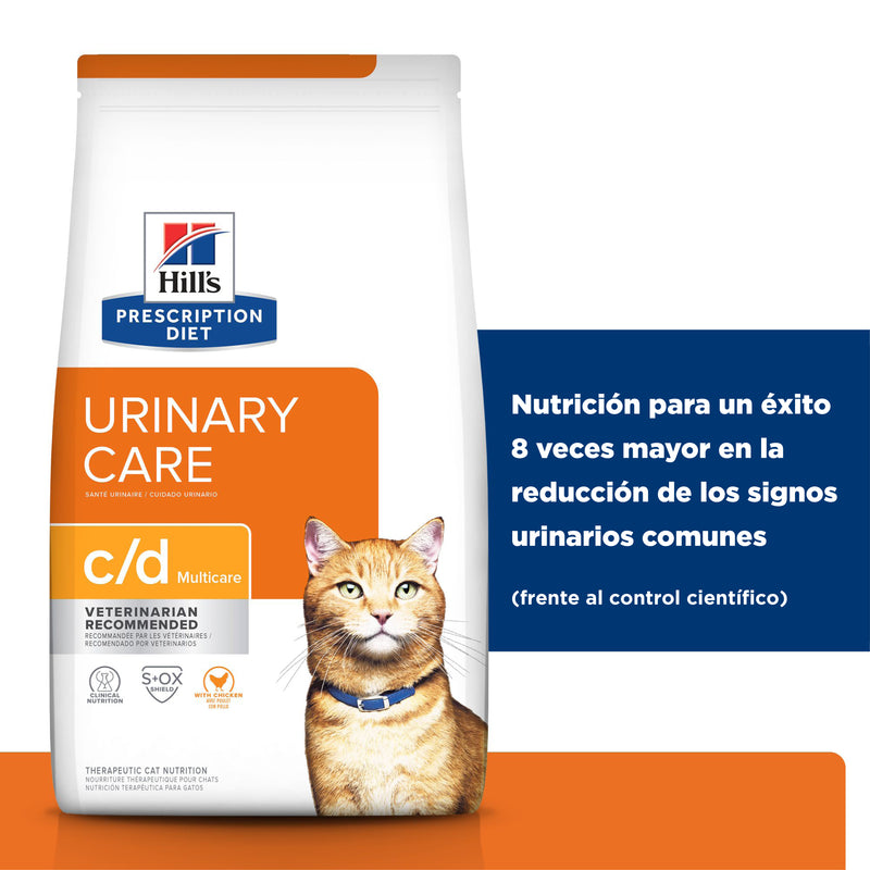 Hill's Prescription Diet c/d Multicare Feline with Chicken Cuidado Urinario 3.9kg - Alimento Seco Gato