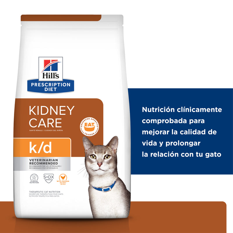 Hill's Prescription Diet k/d Enfermedad Renal 1.8kg - Alimento Seco Gato