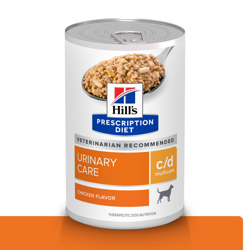 Hill's Prescription Diet c/d Multicare Canine Pollo y Vegetales Estofado Lata 354g - Alimento Húmedo para Perro