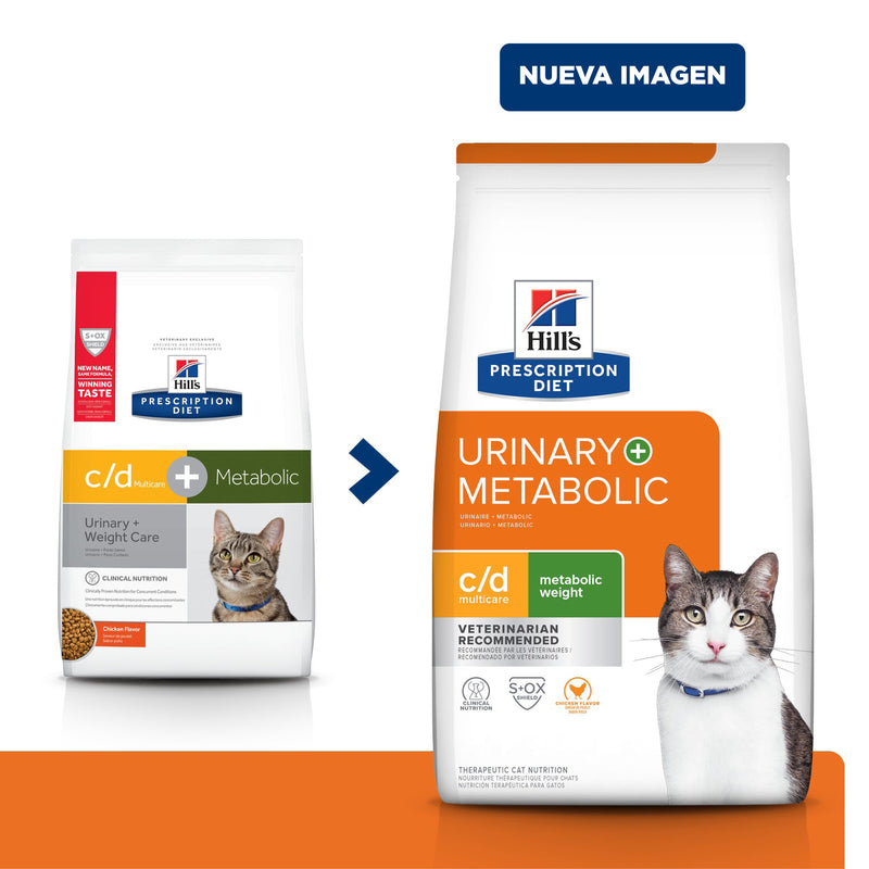 Hill's Prescription Diet Metabolic + Urinary Feline Manejo del Peso +  Cuidado Urinario 2.9kg - Alimento Seco Gato