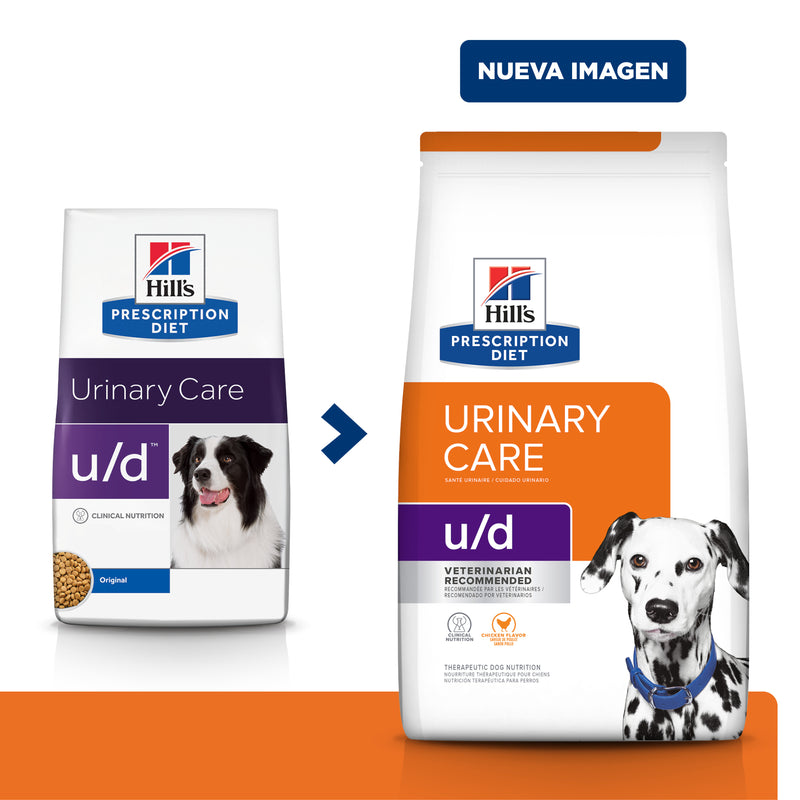 Hill's Prescription Diet u/d Canine Urolitiasis y Enf. Renal en etapa final 12.5kg - Alimento Seco Perro