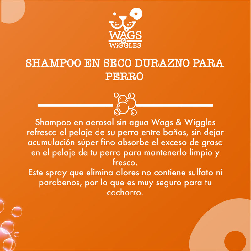 Wags & Wiggles Shampoo En Spray Sin Agua Para Perros 198g - Shampoo y Jabón