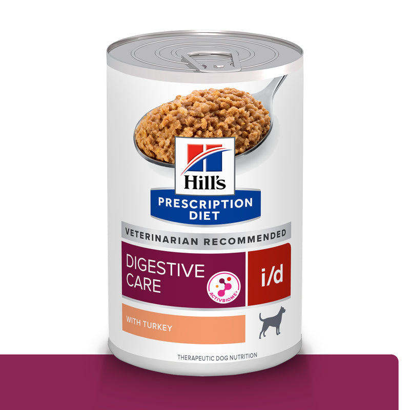 Hill's Prescription Diet i/d Canine Enfermedad Gastrointestinal Lata Sabor Pavo 370g - Alimento Húmedo para Perro