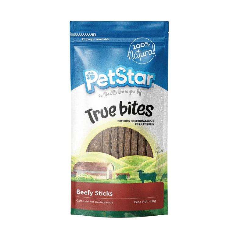 Petstar Premios Beefy Sticks True Bites 80 gr - Premios Perro