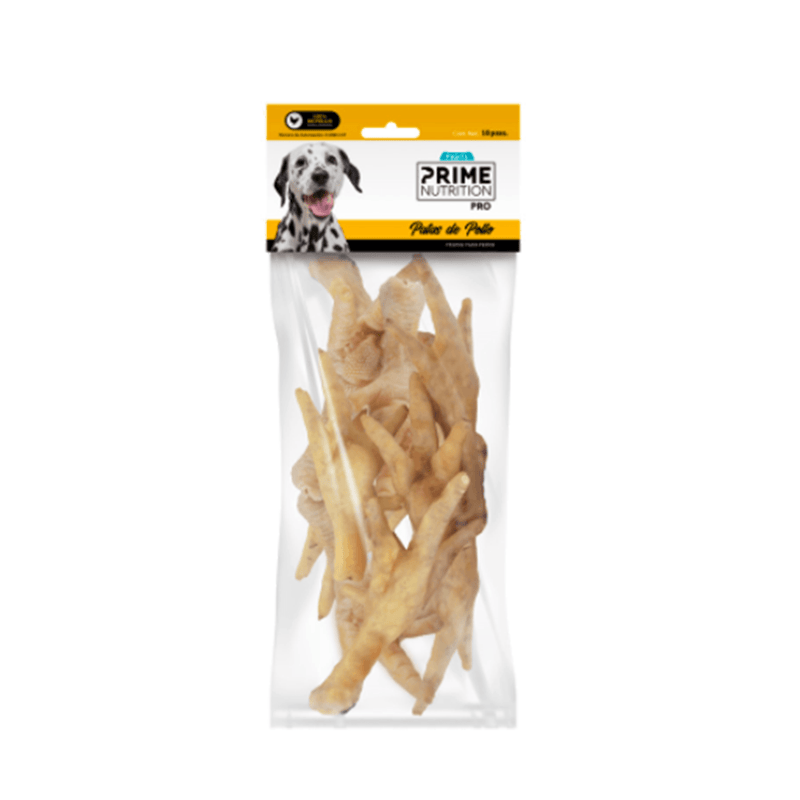 Pearl's Prime Nutrition Patas de Pollo Deshidratas 10 pz - Premios para perro