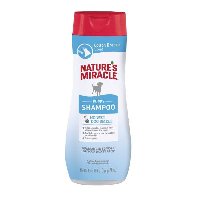 Nature's Miracle Shampoo Cachorro Aroma Briza de Algodón para Perro 473 ml - Shampoo y Jabón