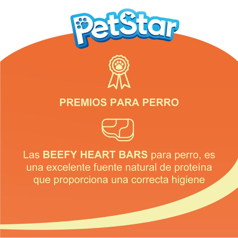 Petstar Premios Beefy Heart Bars True Bites 80 gr - Premios Perro