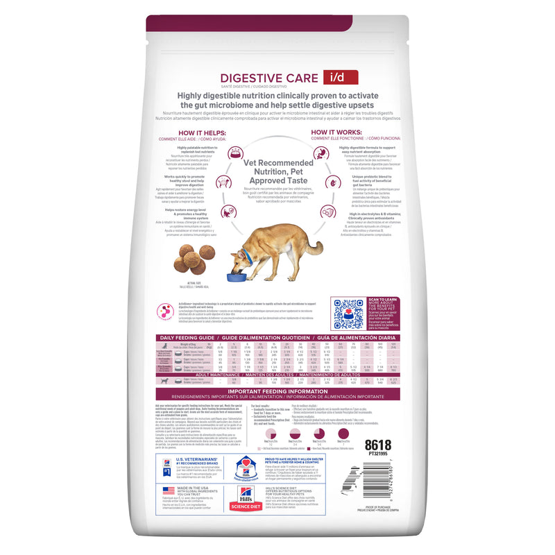 Hill's Prescription Diet i/d Canine Enfermedad Gastrointestinal 8.0kg - Alimento Seco Perro