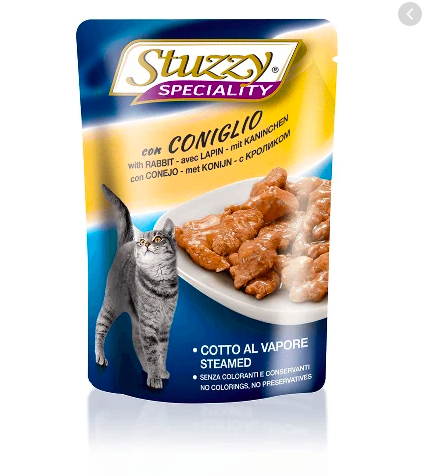 Stuzzy Cat Speciality 24 sobres sabor Conejo, Pescado y Salmón- Premios para gato