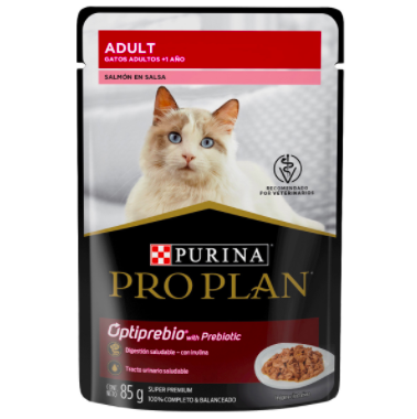 Pro Plan Pouch Gato Adulto Salmón 85g - Alimento Húmedo Gato