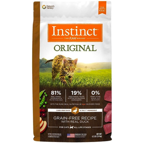 Instinct de Pato 4.5kg - Alimento seco para Gatos