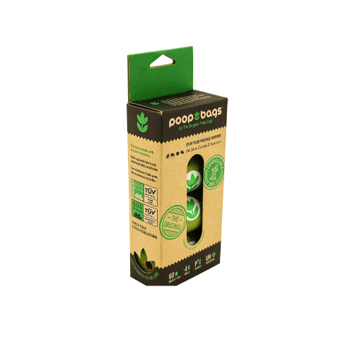 Poop bags Bolsas biodegradables para desechos 8 rollos - 120 bolsas - Accesorios Perro y Gato