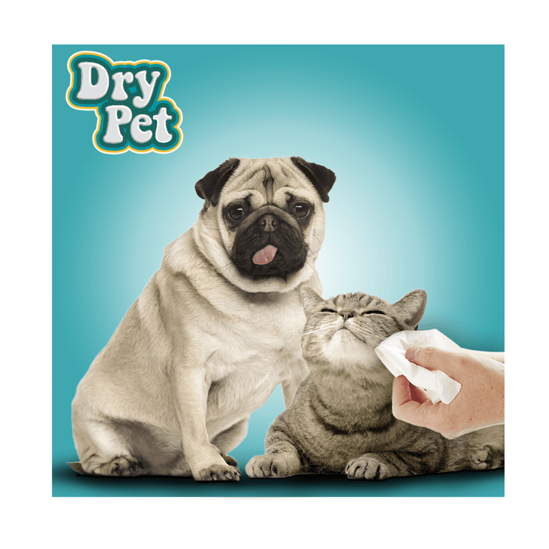 Dry Pet Toallitas Limpiadoras para Perro y Gato 40pz - Accesorios