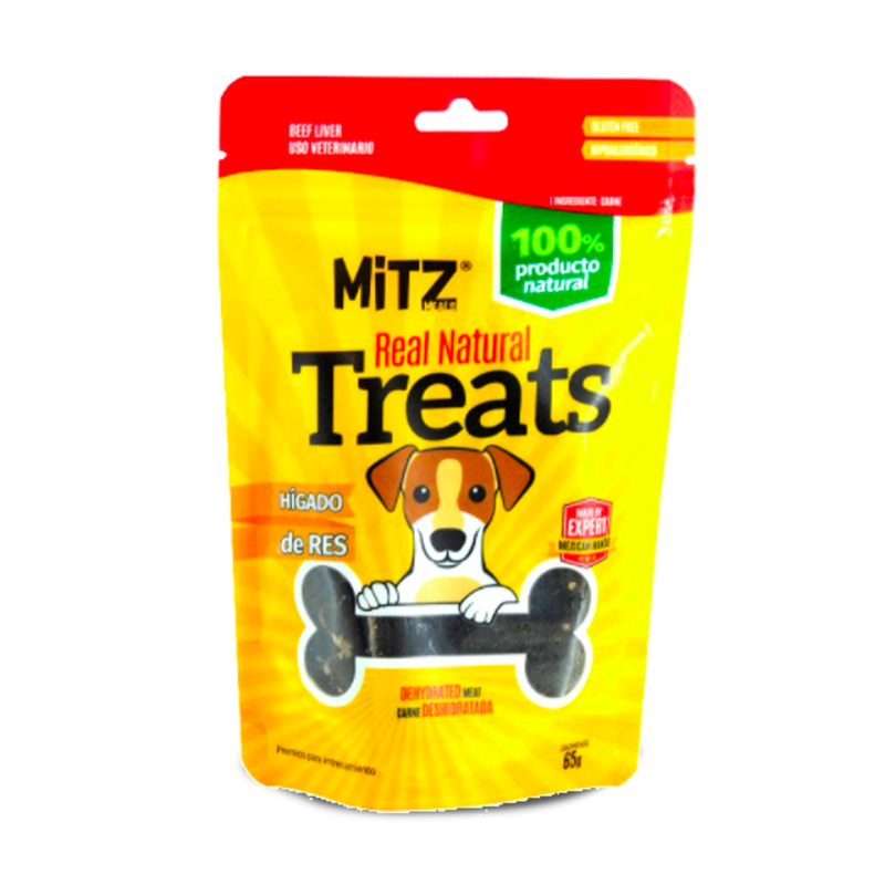 Mitz Meals Premio de Hígado de Res 140gr - Premios para perro