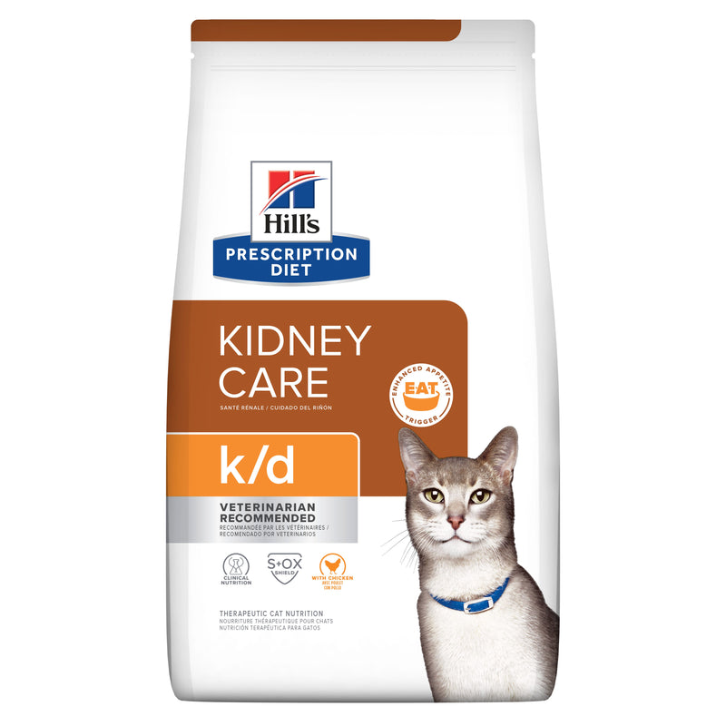 Hill's Prescription Diet k/d Feline Cuidado Renal 3.9kg - Alimento Seco Gato